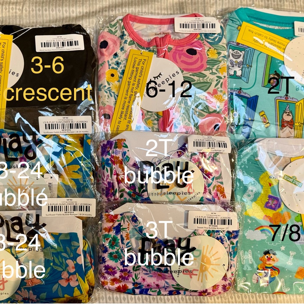 Little Sleepies Colorful Kids Pajama Sets